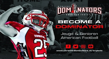 Utrecht Dominators organiseert Try Outs